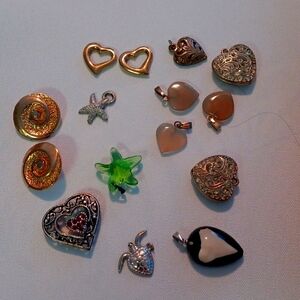 Jewelry that can be put on necklaces or bracelets, or buttons